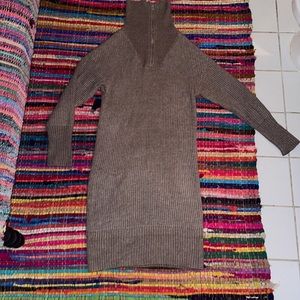 Size medium wool turtleneck sweater dress. Gently used